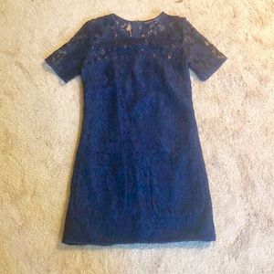 French Connection Navy Lace Dress